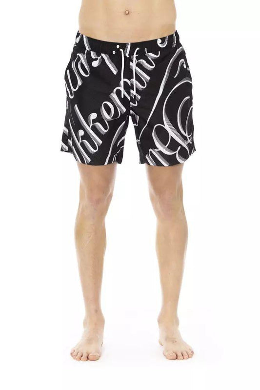 Bikkembergs Sleek All-over Print Men's Swim Shorts - PER.FASHION