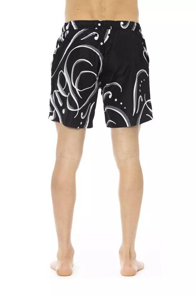 Bikkembergs Sleek All-over Print Men's Swim Shorts - PER.FASHION