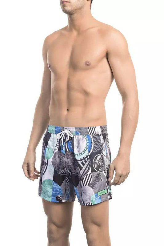 Bikkembergs Vibrant Printed Swim Shorts: Summer Essential - PER.FASHION