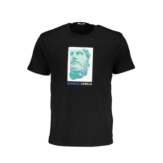 Bikkembergs Black Cotton T-Shirt - PER.FASHION