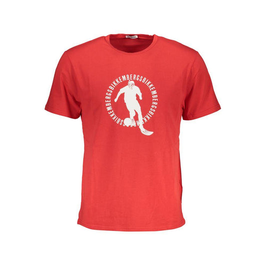 Bikkembergs Red Cotton T-Shirt - PER.FASHION