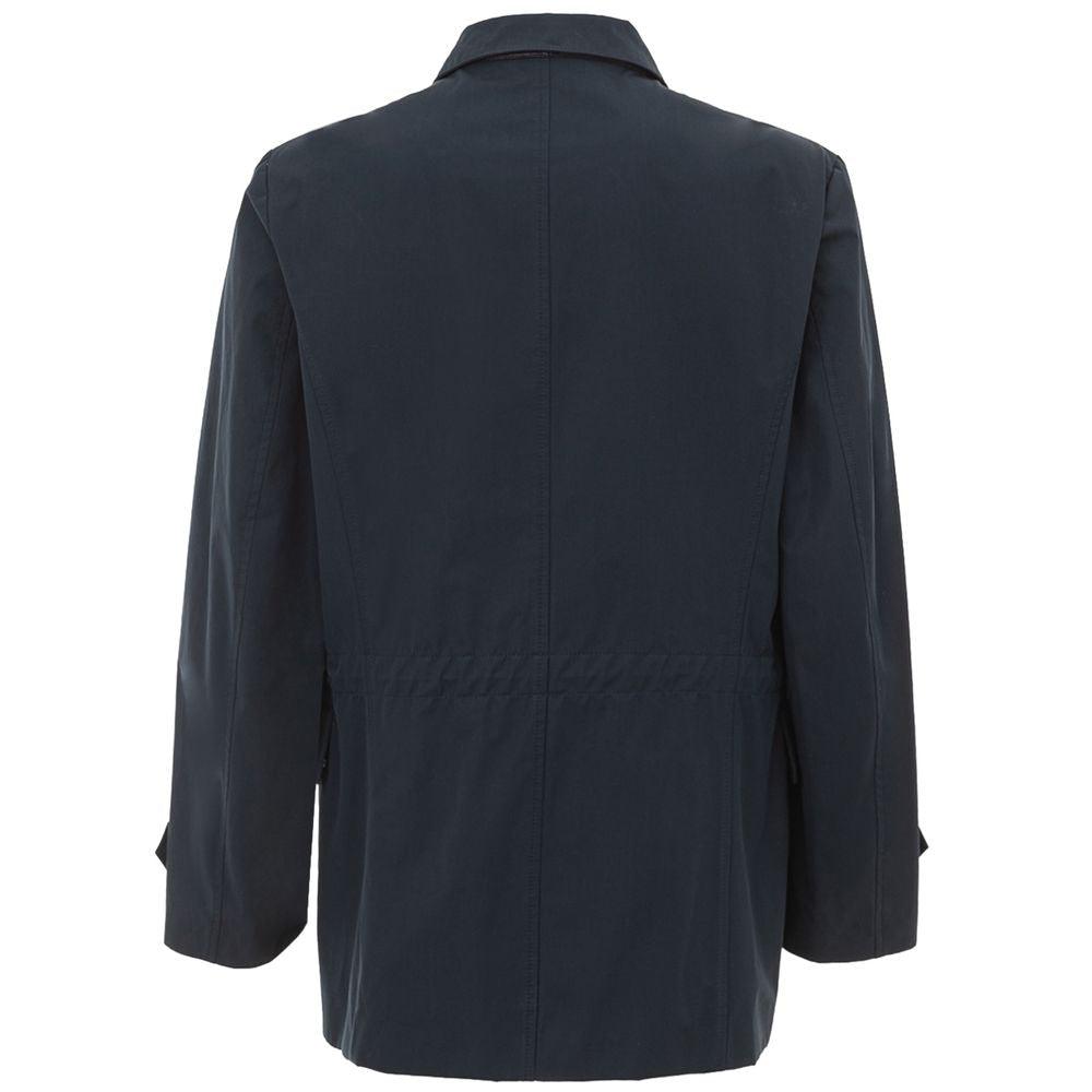 Brioni Blue Cotton Jacket - PER.FASHION