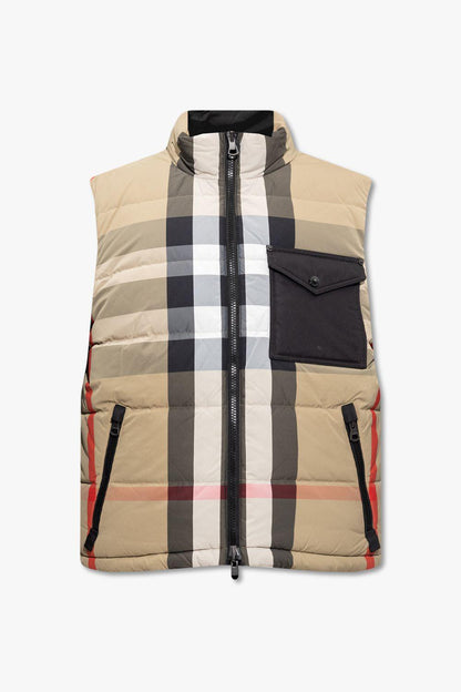 Burberry Elegant Beige Lightweight Quilted Vest - PER.FASHION