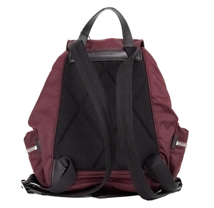 Burberry Medium Burgundy Econyl Nylon Rucksack Drawstring Backpack Bookbag - PER.FASHION