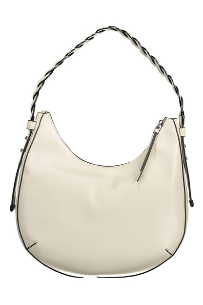 BYBLOS Chic Contrasting Detail White PVC Handbag - PER.FASHION