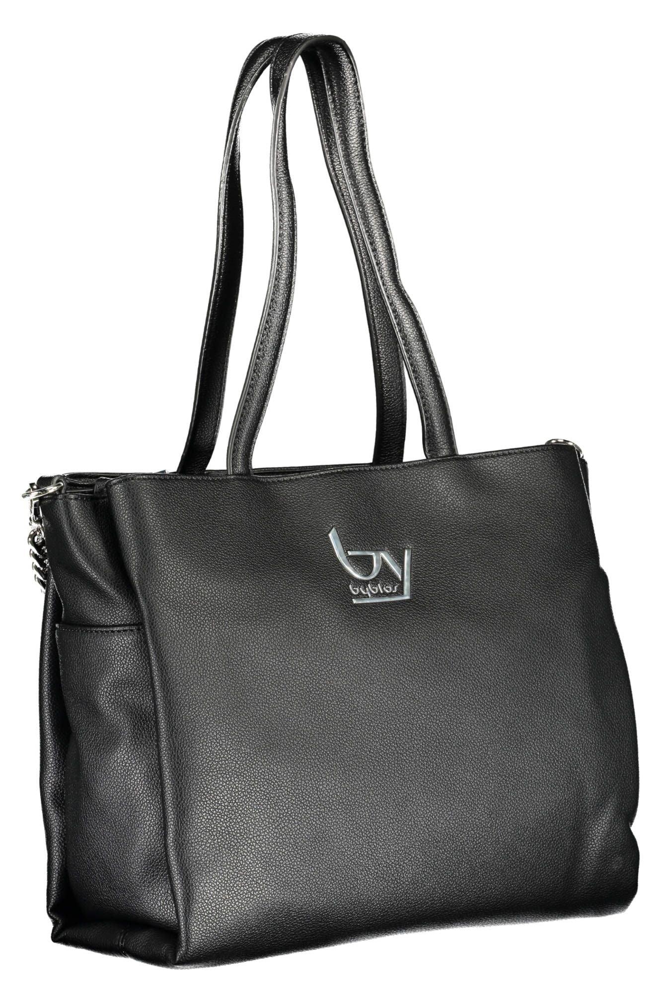 BYBLOS Elegant Black Chain-Strap Handbag - PER.FASHION