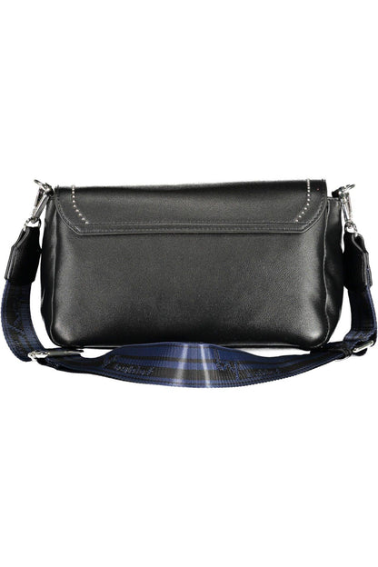 BYBLOS Elegant Black Contrasting Detail Handbag - PER.FASHION