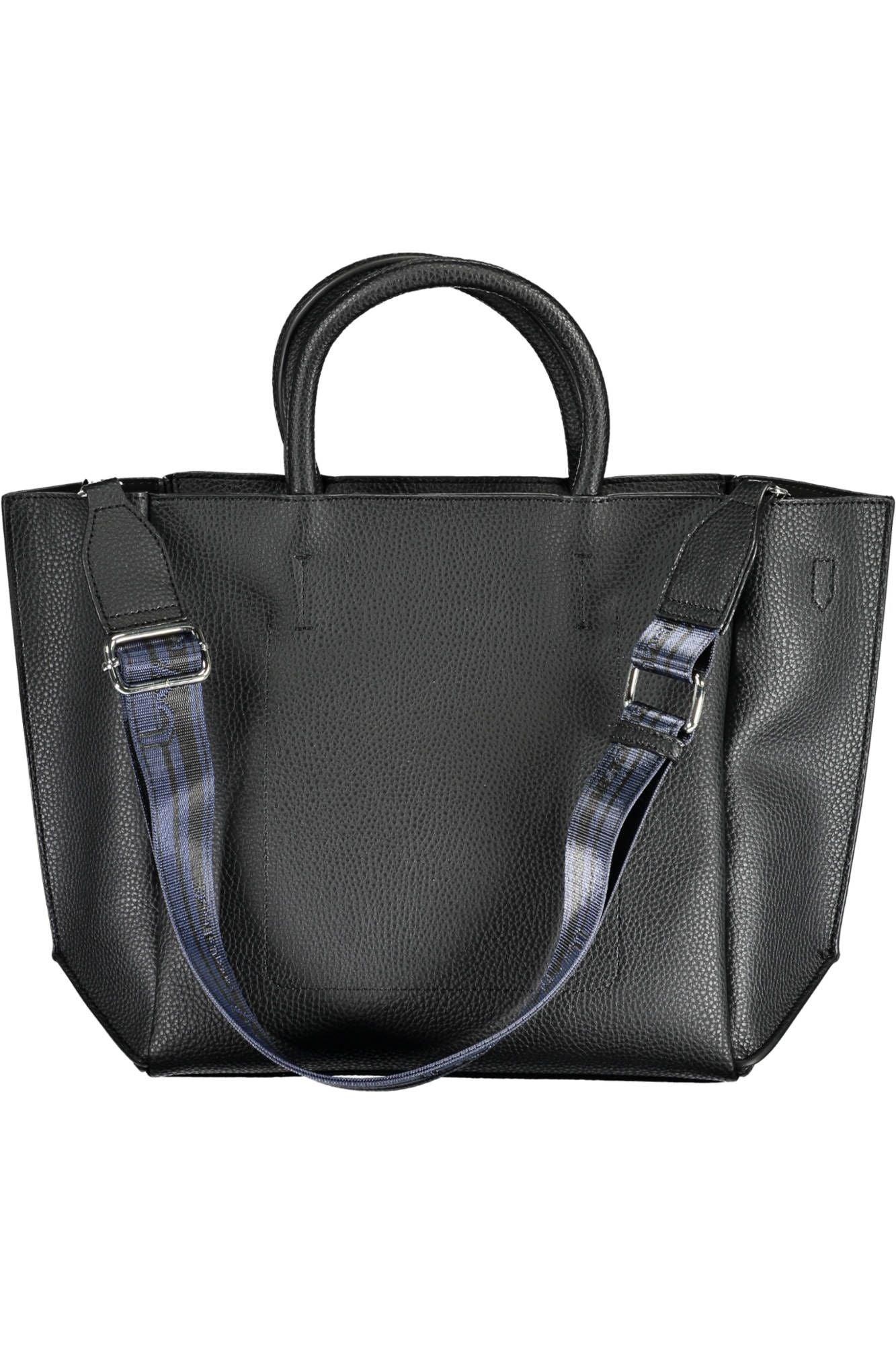 BYBLOS Elegant Black Handbag with Chic Print - PER.FASHION