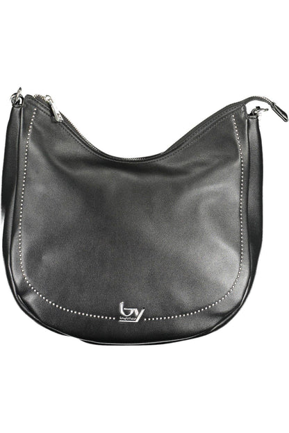 BYBLOS Elegant Black Polyurethane Handbag - PER.FASHION