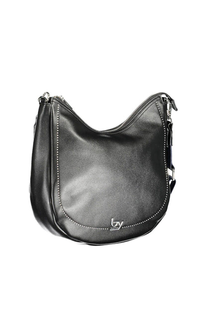 BYBLOS Elegant Black Polyurethane Handbag - PER.FASHION