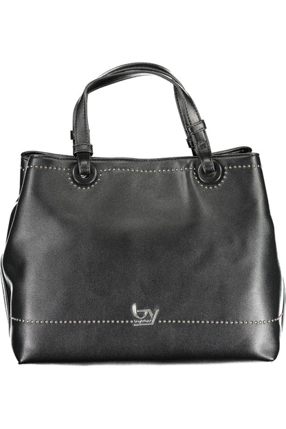 BYBLOS Elegant Black Two-Compartment Handbag - PER.FASHION