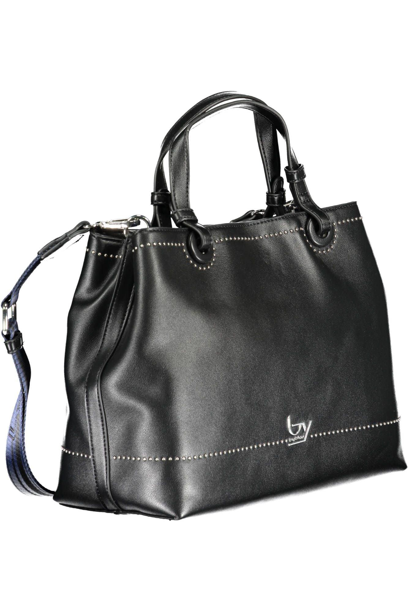 BYBLOS Elegant Black Two-Compartment Handbag - PER.FASHION