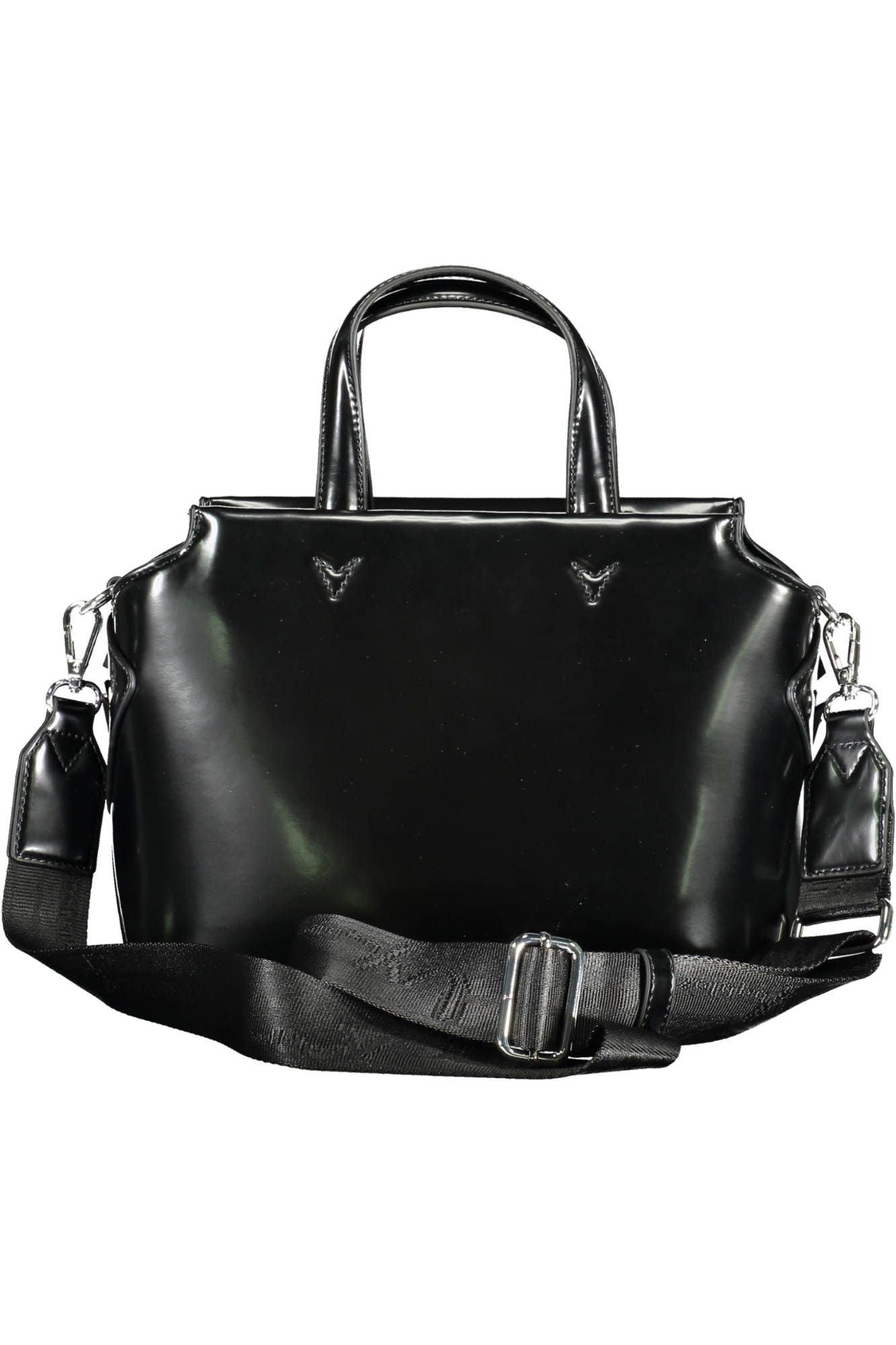 BYBLOS Elegant Black Two-Handle Bag with Contrasting Details - PER.FASHION