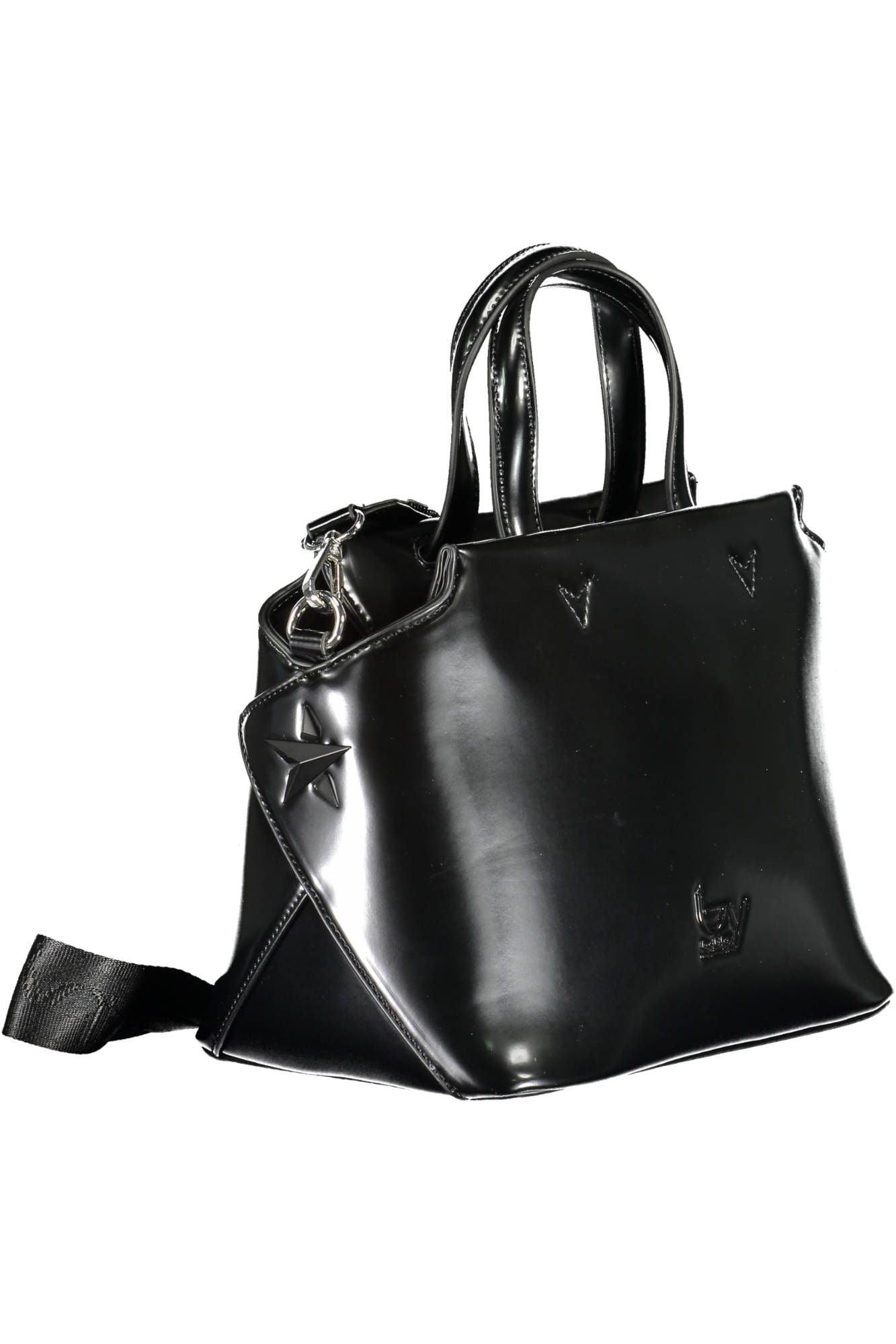 BYBLOS Elegant Black Two-Handle Bag with Contrasting Details - PER.FASHION