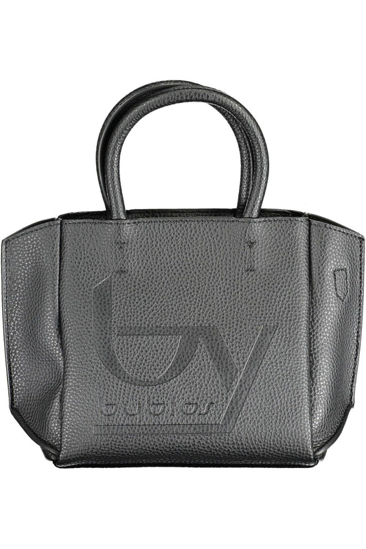 BYBLOS Elegant Black Two-Handle Tote with Shoulder Strap - PER.FASHION