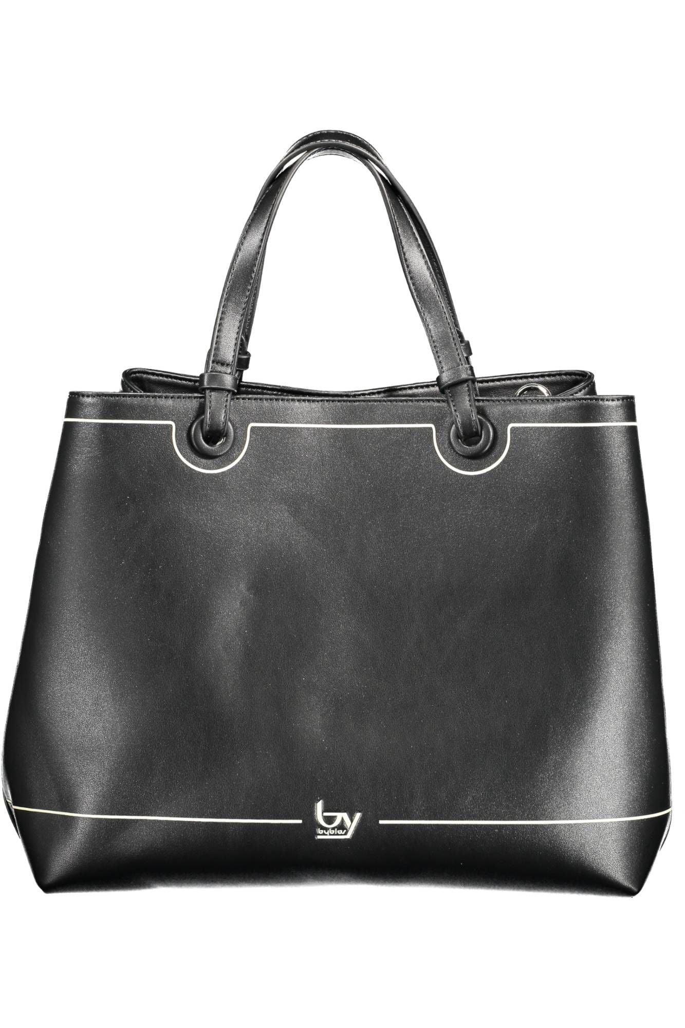 BYBLOS Elegant Black Two-Handled Shoulder Bag - PER.FASHION