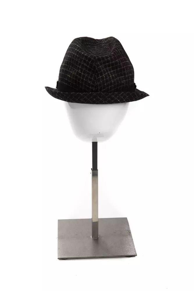 BYBLOS Elegant Black Wool Blend Hat - PER.FASHION