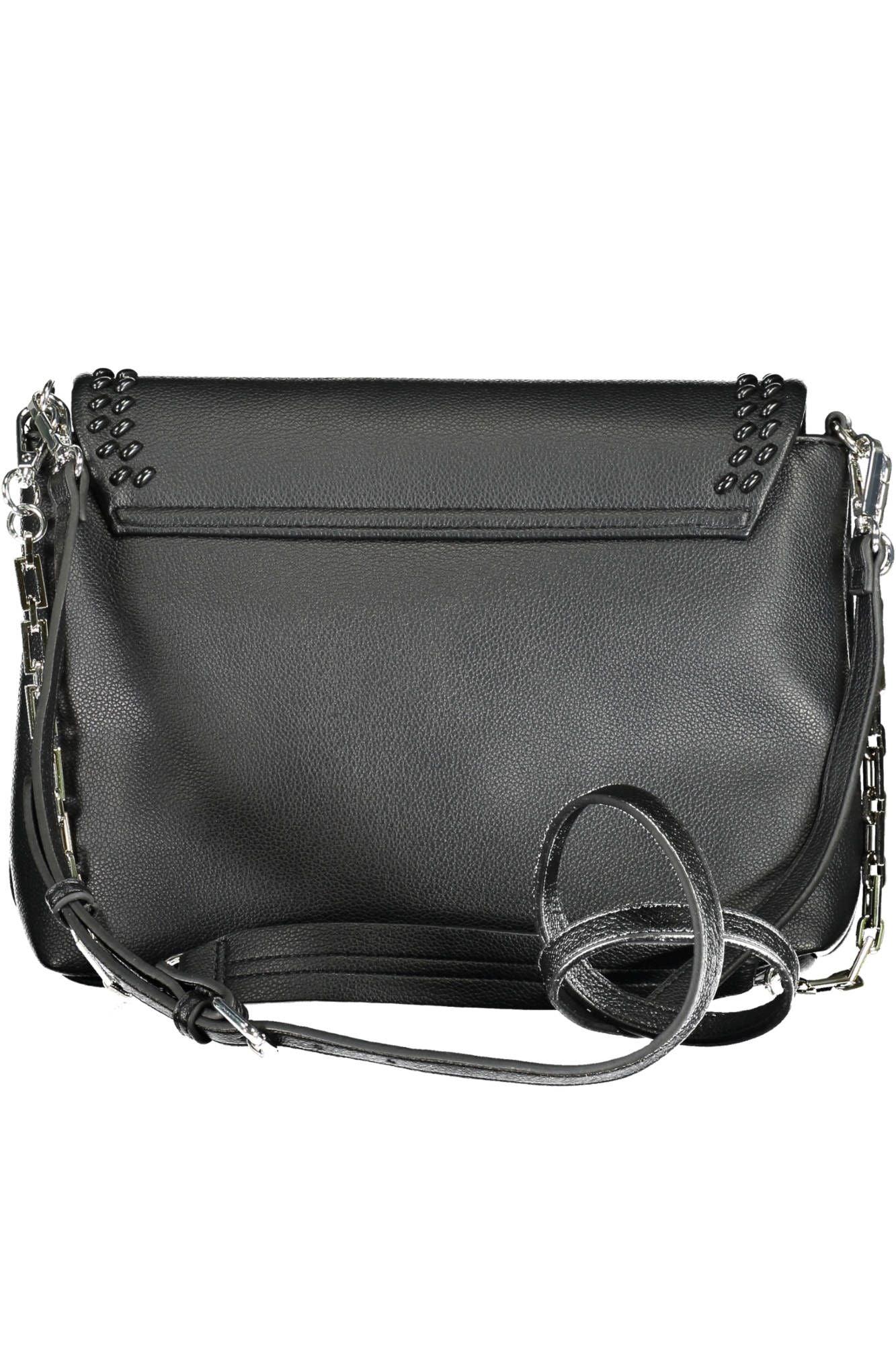 BYBLOS Elegant Chain-Handle Black Shoulder Bag - PER.FASHION