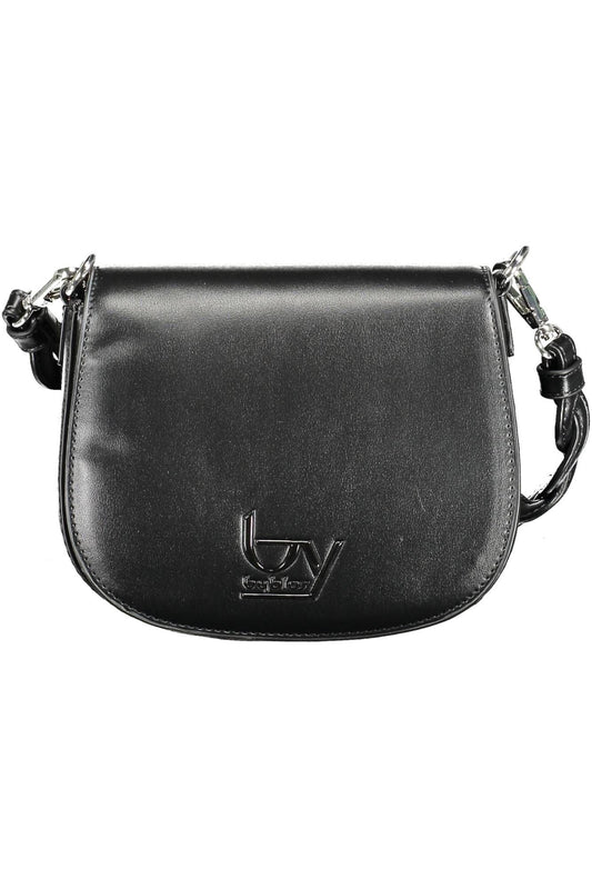 BYBLOS Elegant Contrasting Detail Black Handbag - PER.FASHION