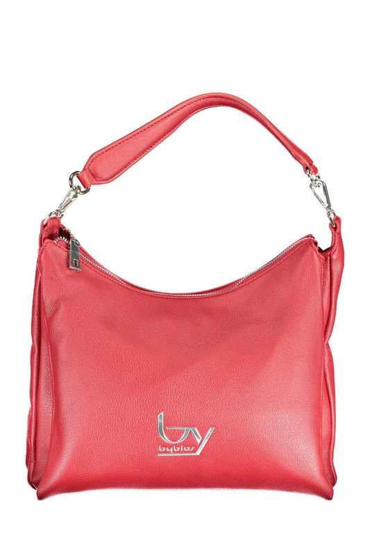 BYBLOS Elegant Red Chain-Handle Convertible Handbag - PER.FASHION