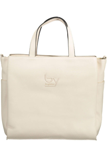 BYBLOS Elegant White Multi-Pocket Handbag - PER.FASHION