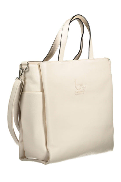 BYBLOS Elegant White Multi-Pocket Handbag - PER.FASHION