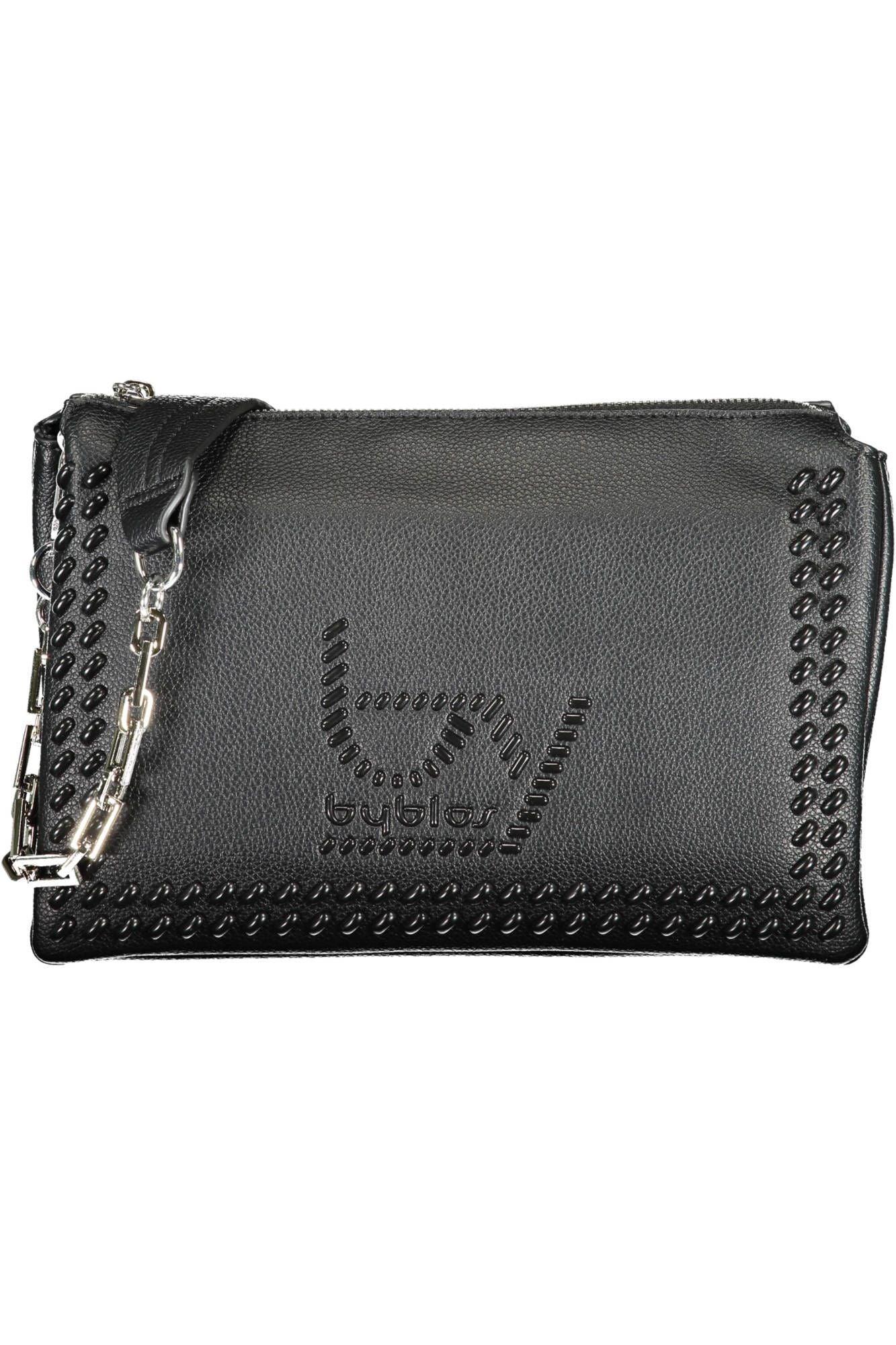 BYBLOS Elegant Chain-Handle Black Shoulder Bag - PER.FASHION