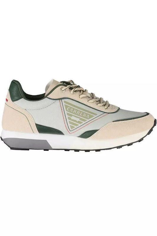Carrera Beige ECO Leather Sneakers with Contrasting Details - PER.FASHION