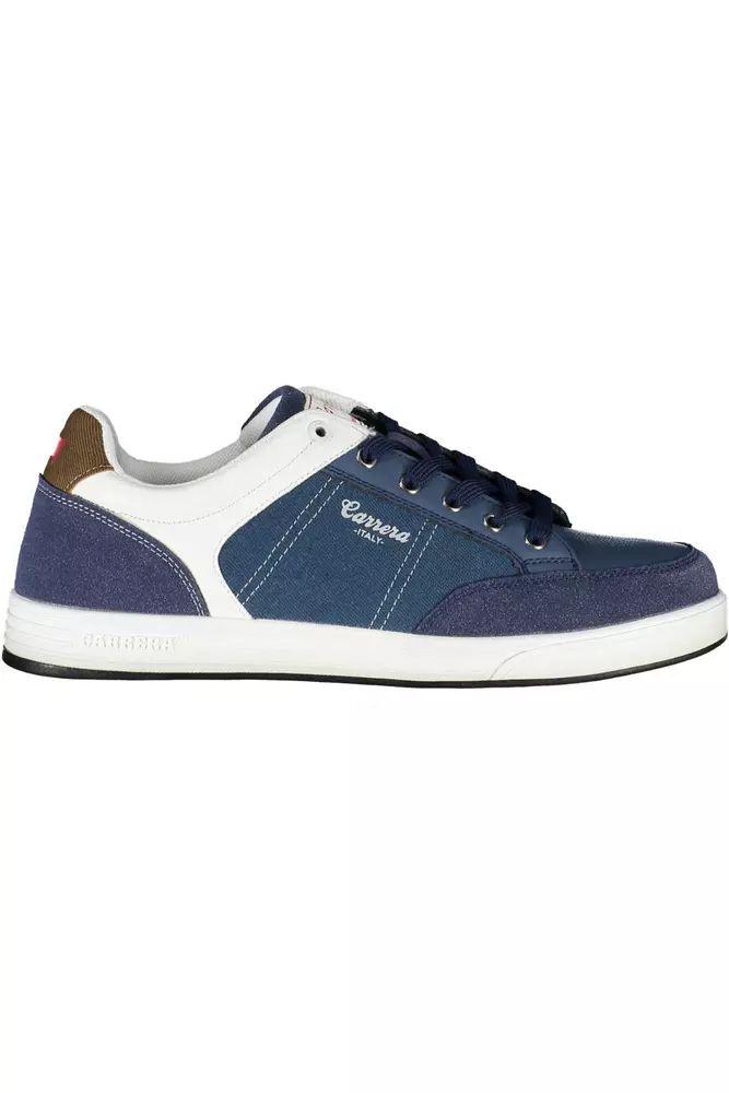 Carrera Eco-Conscious Blue Sneakers with Contrasting Details - PER.FASHION