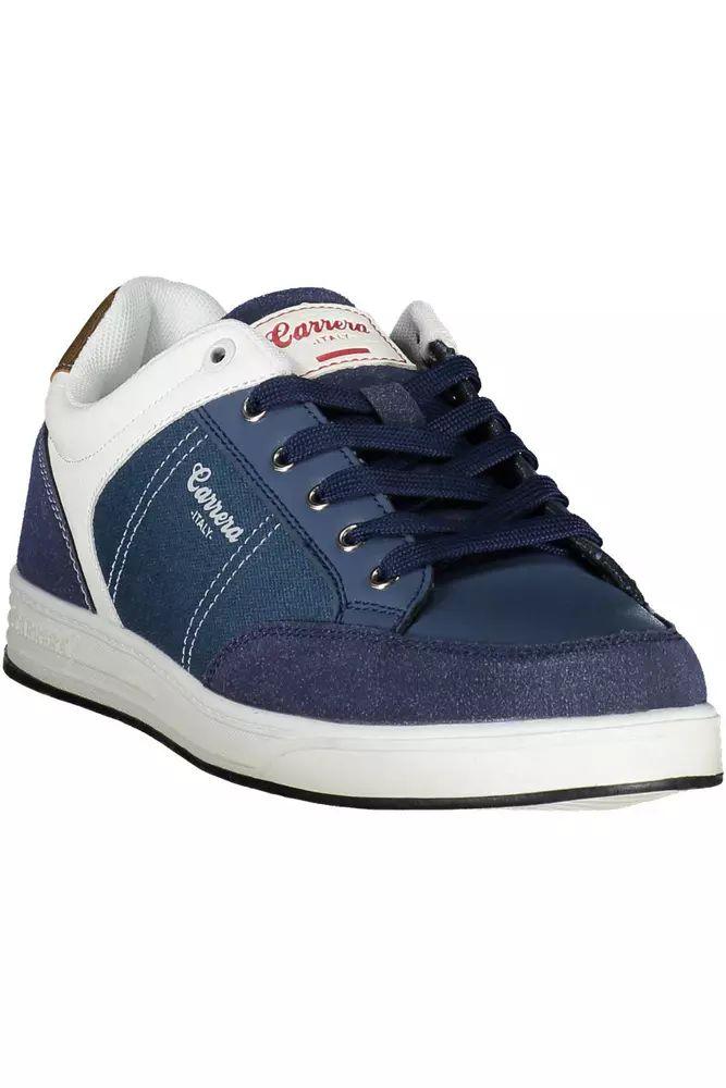 Carrera Eco-Conscious Blue Sneakers with Contrasting Details - PER.FASHION