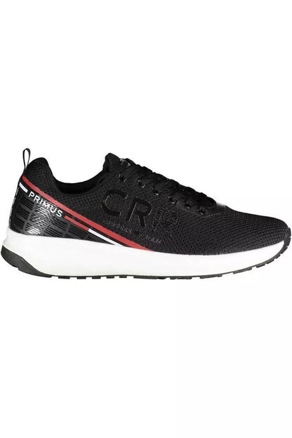 Carrera Sleek Black Sports Sneakers with Striking Contrasts - PER.FASHION