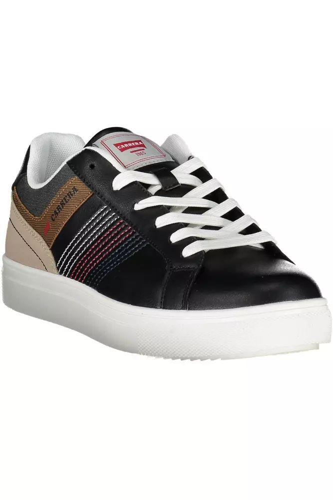 Carrera Sleek Black Sporty Sneakers with Contrasting Accents - PER.FASHION