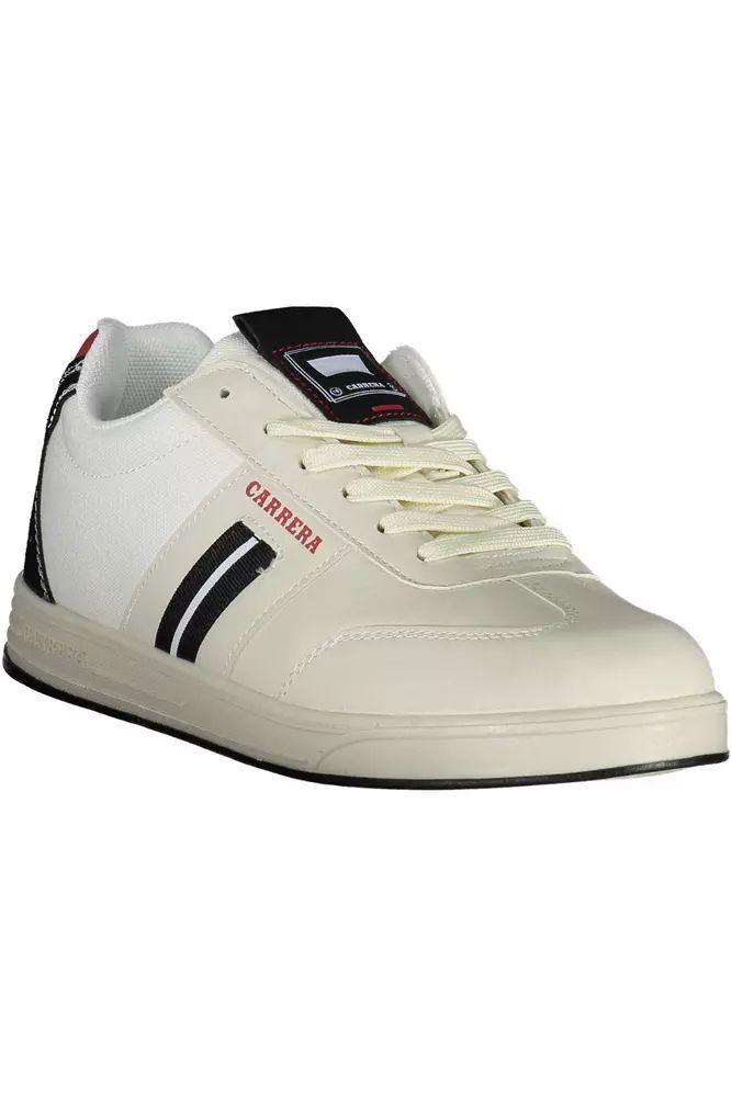 Carrera Sleek White Sneakers with Bold Accents - PER.FASHION