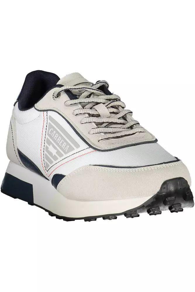 Carrera Sleek White Sneakers with Contrast Accents - PER.FASHION