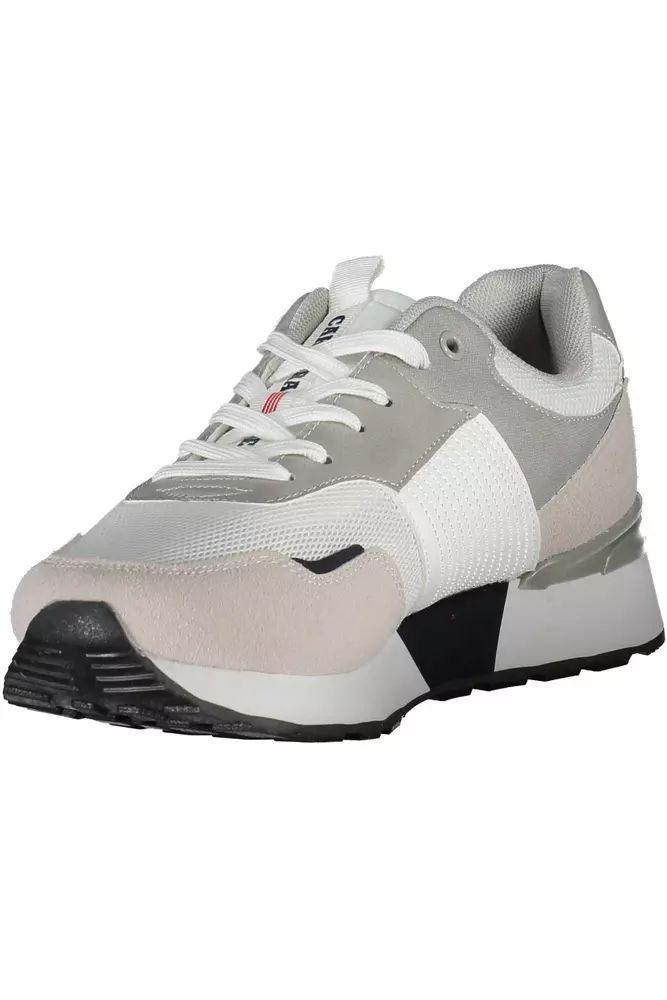 Carrera White Contrast Sneakers with Eco Leather - PER.FASHION