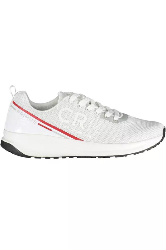 Белые гладкие кроссовки Carrera с контрастными деталями
