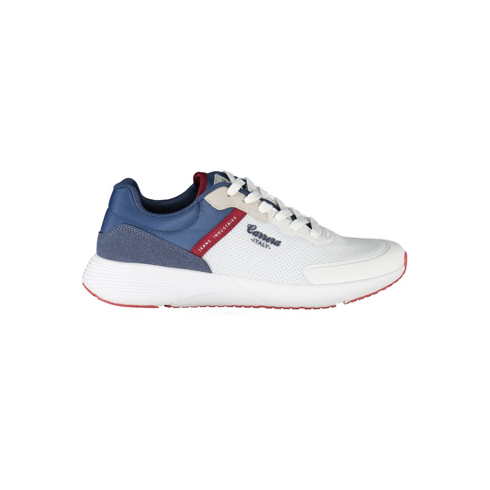 Carrera Sleek White Sports Sneakers with Contrast Accents - PER.FASHION