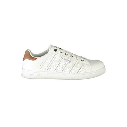Carrera White Polyester Sneaker - PER.FASHION