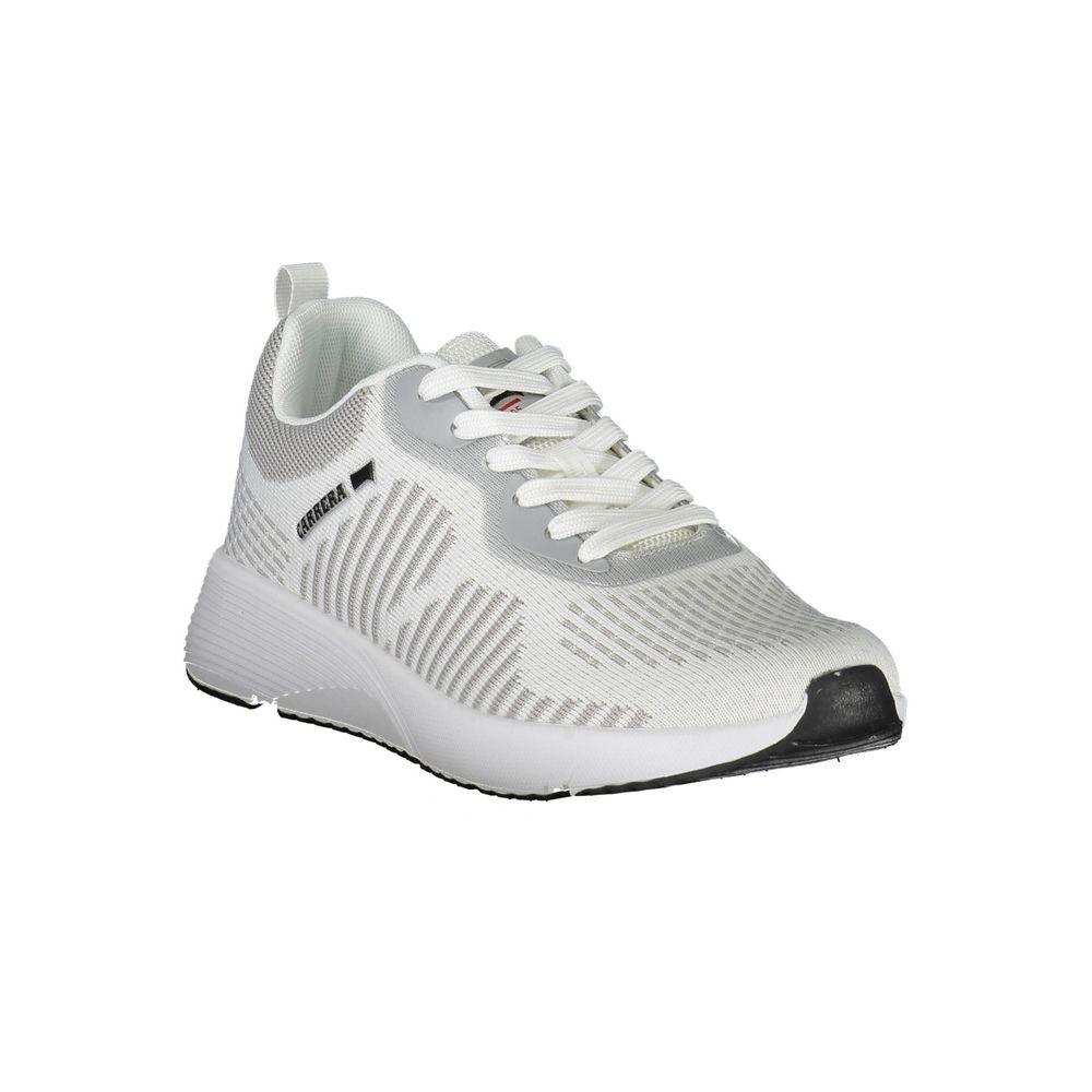 Carrera White Polyester Sneaker - PER.FASHION