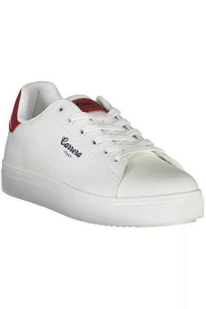 Carrera Sleek White Sneakers with Contrast Details - PER.FASHION
