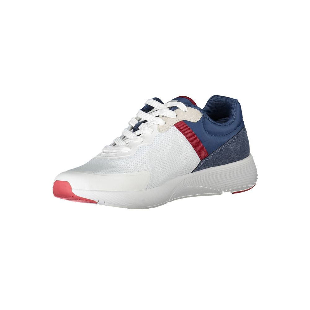 Carrera Sleek White Sports Sneakers with Contrast Accents - PER.FASHION