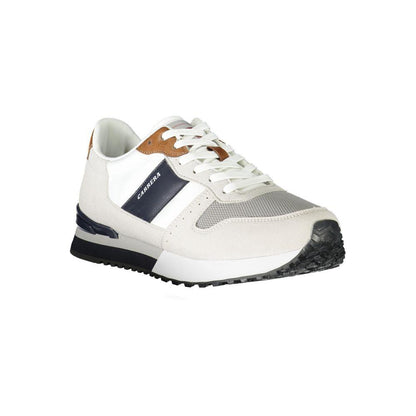 Carrera White Polyester Sneaker - PER.FASHION