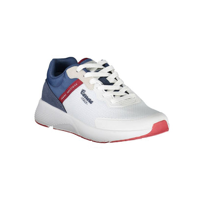 Carrera Sleek White Sports Sneakers with Contrast Accents - PER.FASHION