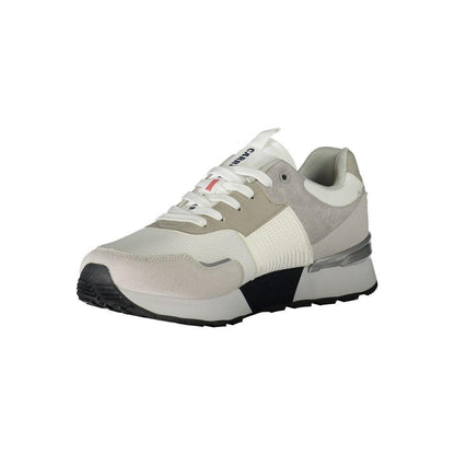 Carrera White Polyester Sneaker - PER.FASHION