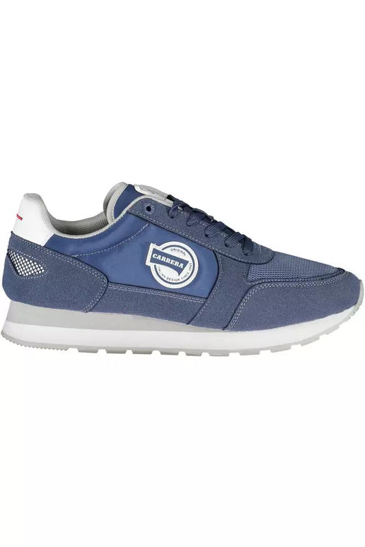 Carrera Sleek Blue Sneakers with Eco-Leather Detailing - PER.FASHION