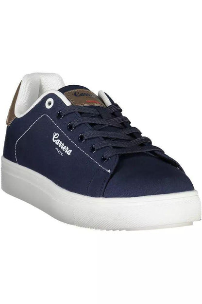 Carrera Sleek Blue Sneakers With Eco-Leather Accents - PER.FASHION