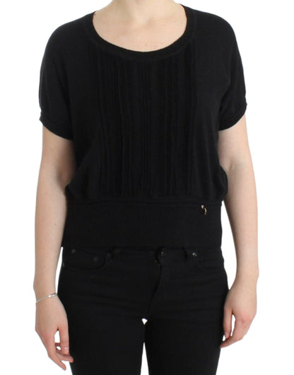 Cavalli Elegant Short Sleeved Black Jumper - PER.FASHION