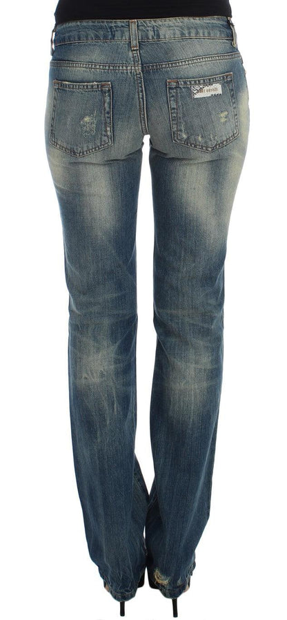 Cavalli Sleek Flair Leg Low Waist Denim - PER.FASHION