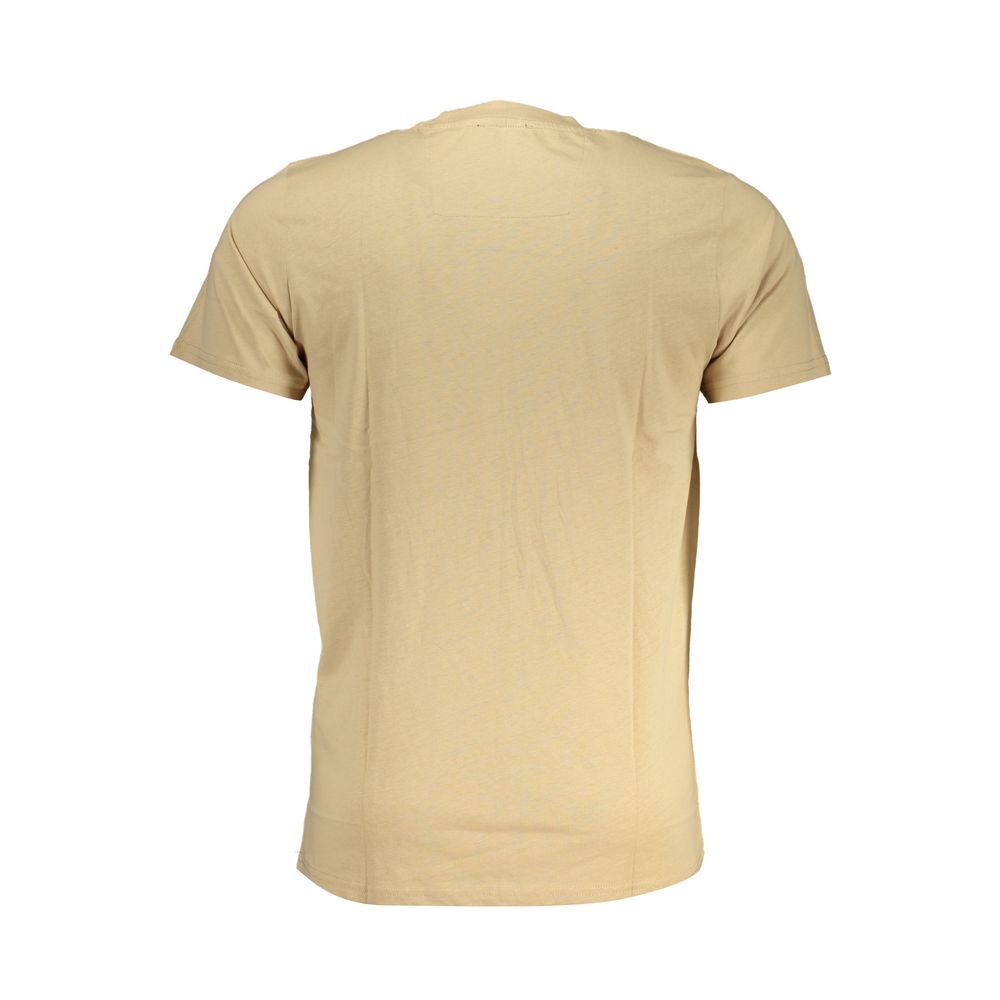 Cavalli Class Beige Cotton T-Shirt