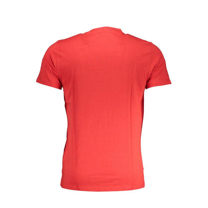 Cavalli Class Red Cotton T-Shirt - PER.FASHION